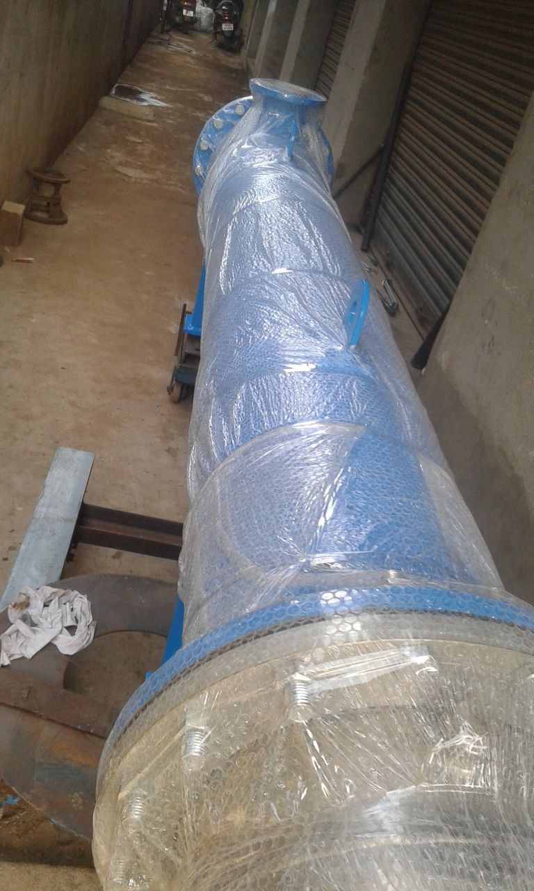 Titanium shell & tube heat exchanger